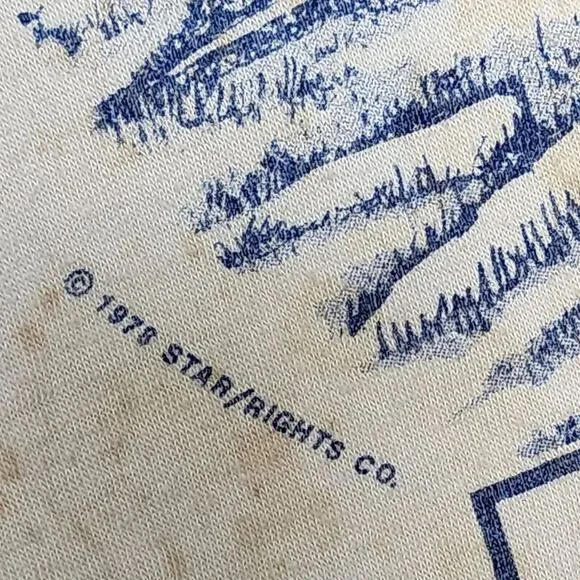 Yes Tourmato 1978 Tour Band Single Stitch Vintage Shirt‎ Blue Sleeves Large L - Picture 4 of 9